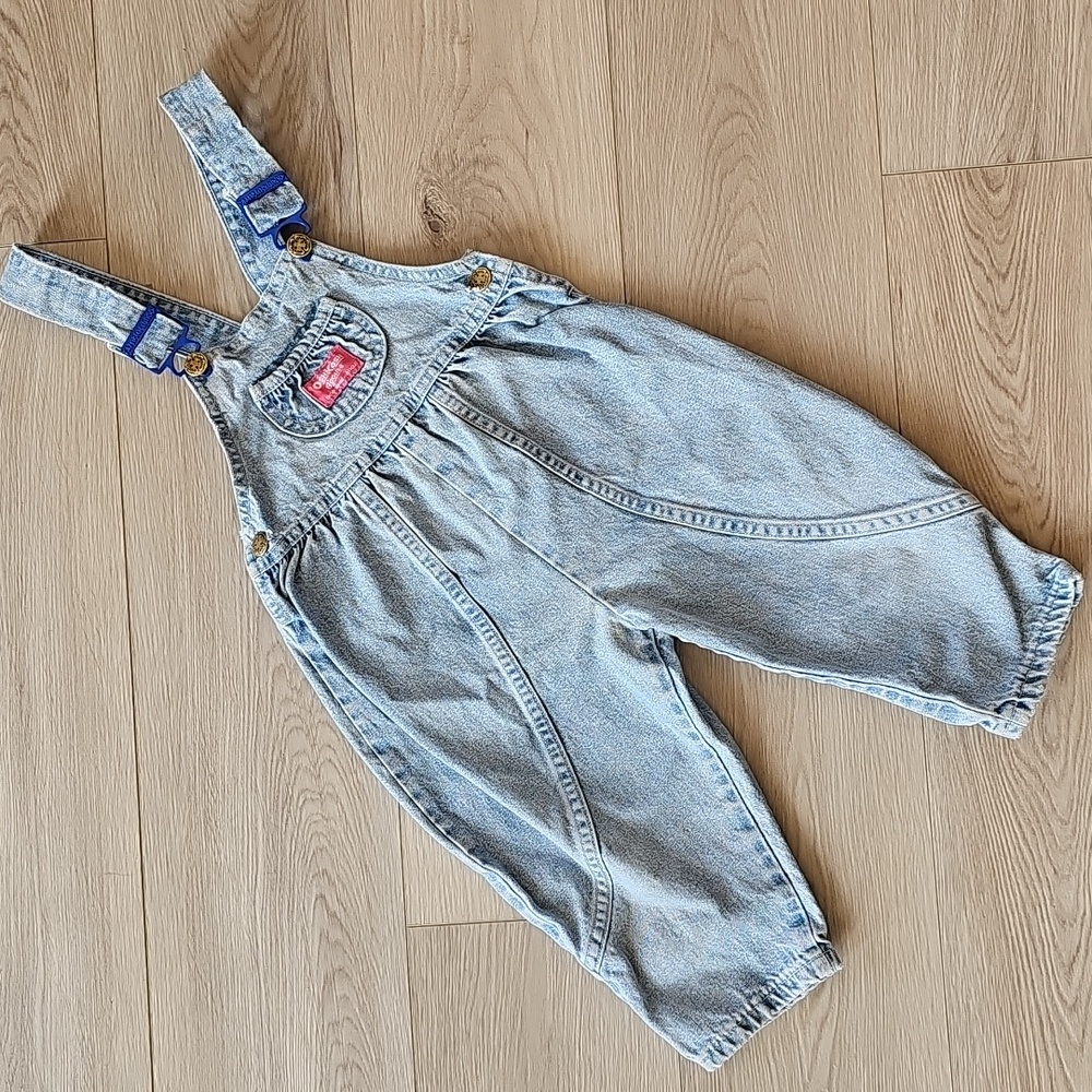 Vintage Pink Tab Oshkosh Bubble Overalls, Size 3‎ *Replacement Clips*
